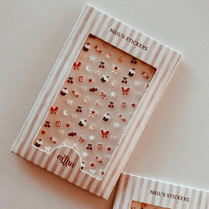 Набор 3D наклеек для ногтей Mrs. Ertha "Bows", микс с бантиками